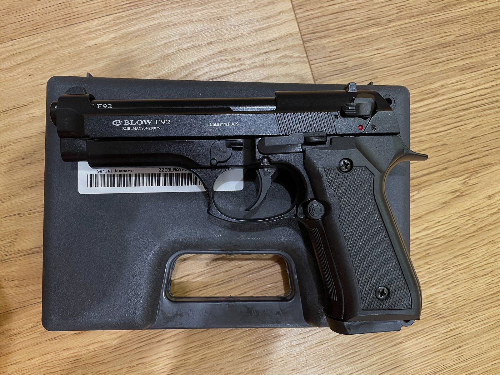 BLOW F92 Black / Black – 9 mm P.A.K. / Beretta 92F replica / Replica – EU-wide shipping / EU-wide shipping, image 3 of 4
