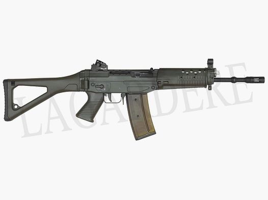 SAN SWISS ARMS SG 553-1 LB ALU GRÜN HA DIOPT. (SEMI-AUTOMATISCHE STURMGEWEHR)