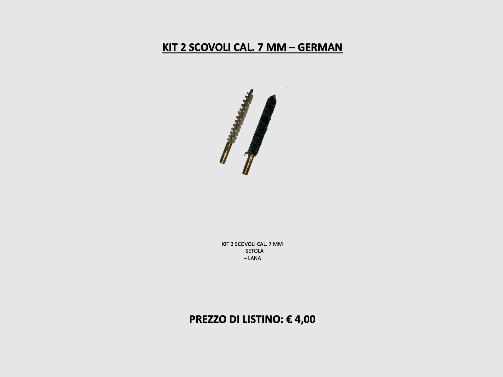 DEUTSCH – KIT 2 BÜRSTEN Kal. 7 MM, Bild 2 von 2