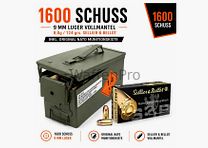Sellier & Bellot 1600 rounds 9 mm Luger full metal jacket 8.0g/124 grs. Sellier & Bellot in NATO box