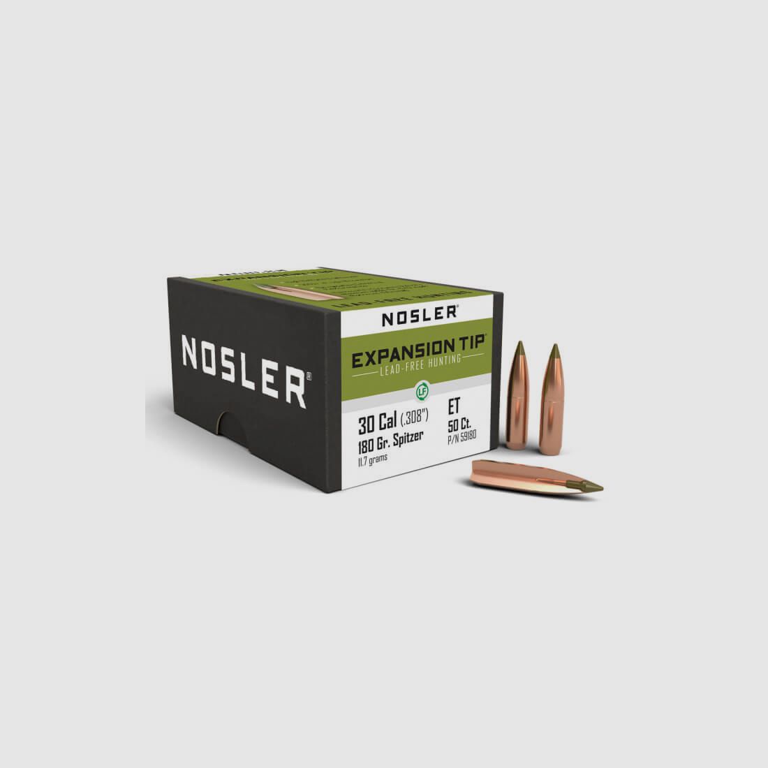NOSLER E-TIP BLEIFREIE JAGDGESCHOSSE - .30 - 180gr.