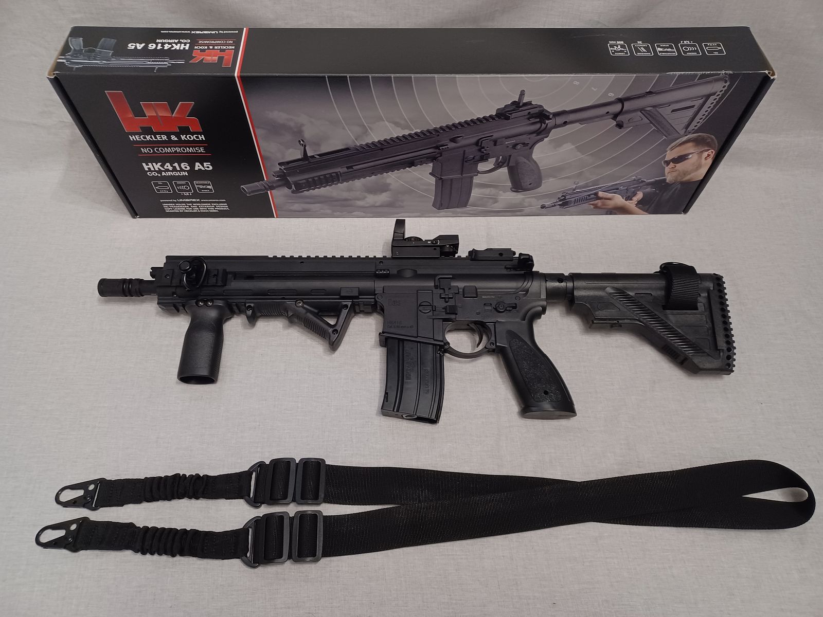 Heckler & Koch HK416 A5 / 4,5 mm BB / Blowback / CO2 / Sturmgewehr / OVP (154)