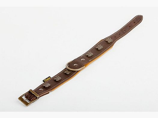 Heim Lederhalsband mit Eichenlaubmotiven