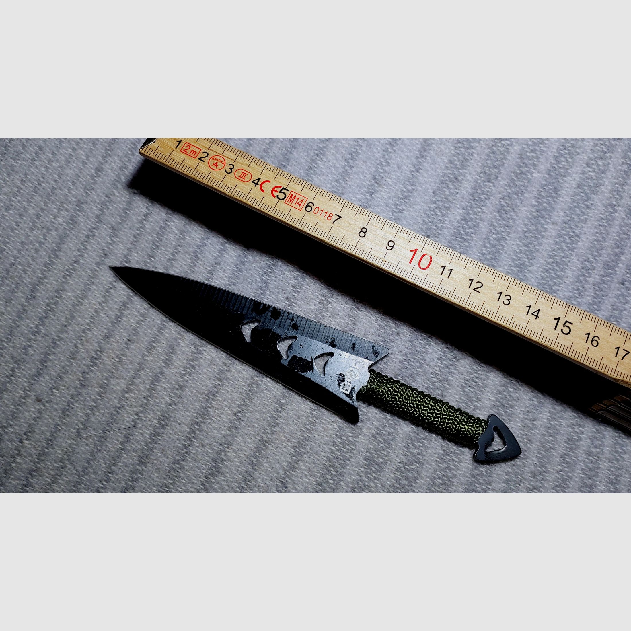 6er Set Wurfmesser – ca. 16,5 cm – mit Spezial-Nylonscheide & Befestigung