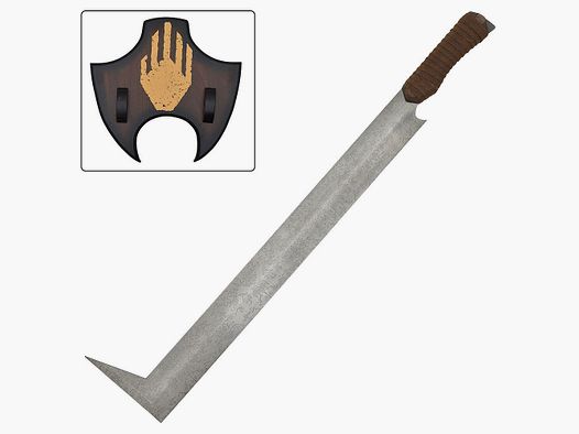 Orc Scimitar Uruk Hai including wall panel