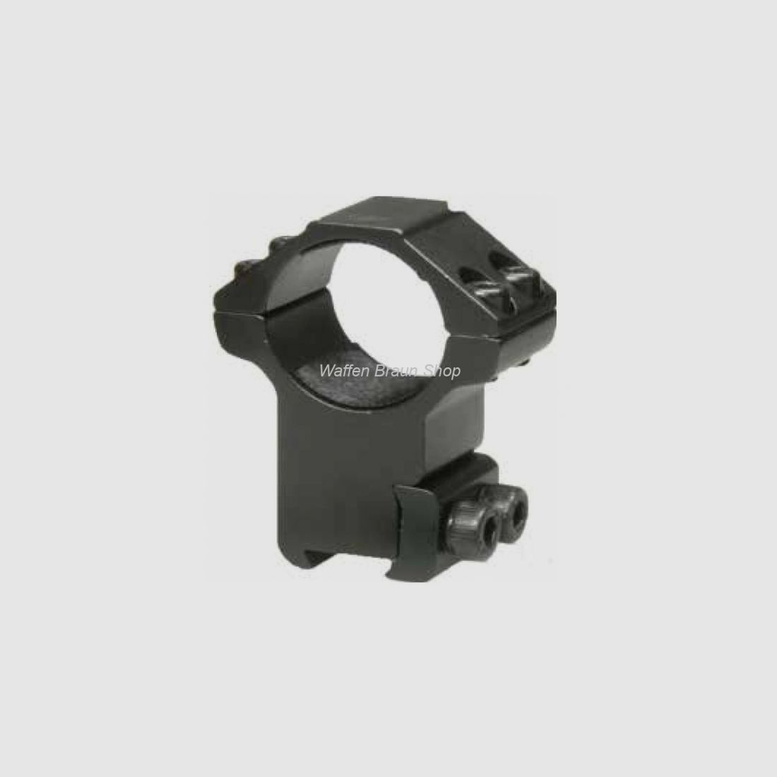 Bauer Ringmontage für 11mm Prismenschiene, Schwarz matt, 1", Hoch