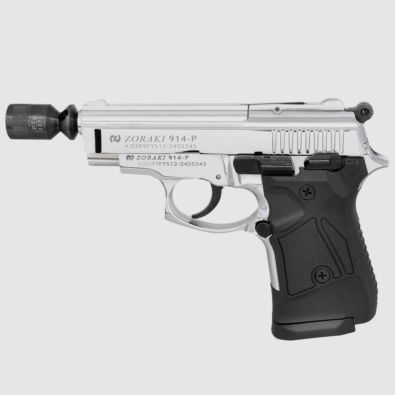 ZORAKI 914 Chrome 9 mm P.A.K. – pistola a salve – spedizione in tutta l’UE
