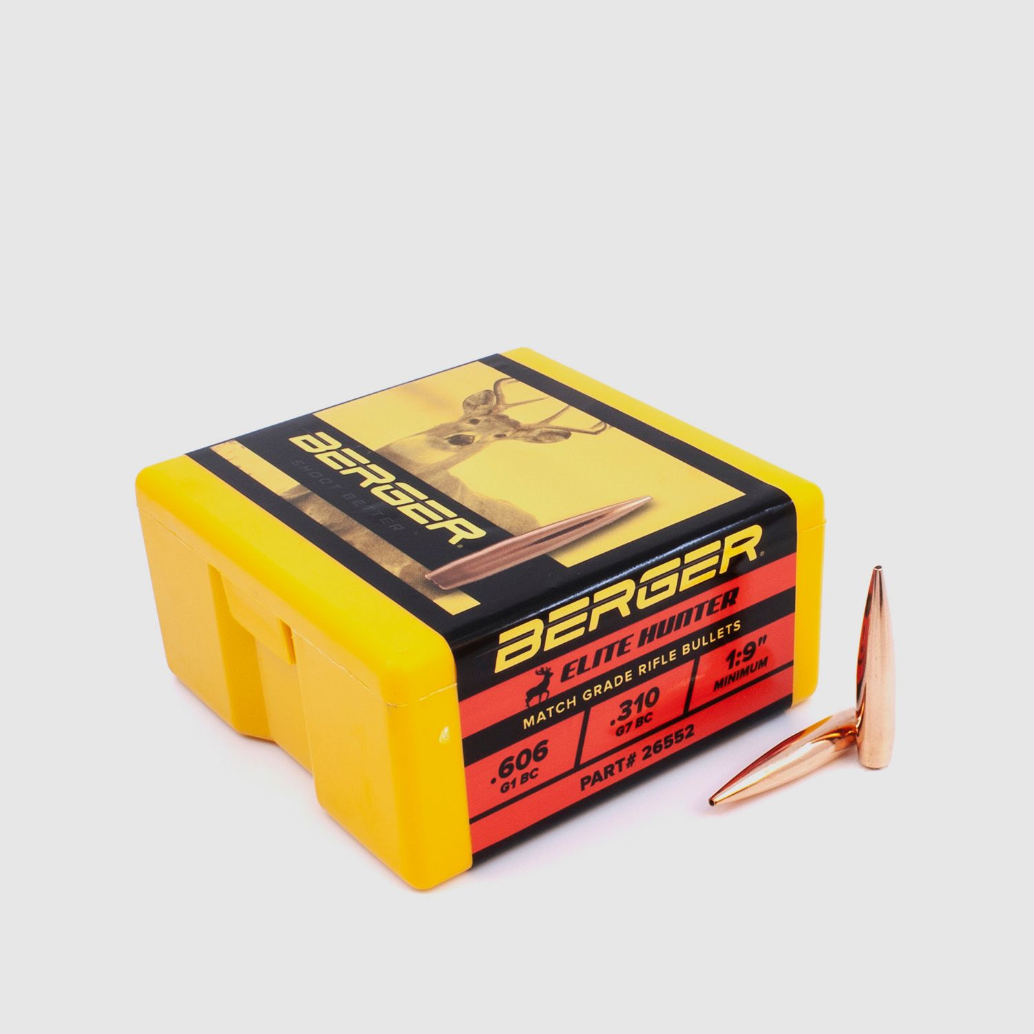 Berger Geschoss 6,5mm/.264 Elite Hunter 140GR 100 Stück