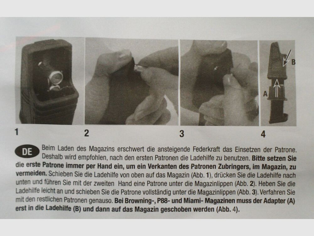 Umarex	 Magazin Loader/Ladehilfe für Doppelreihige 9mm PAK Magazine