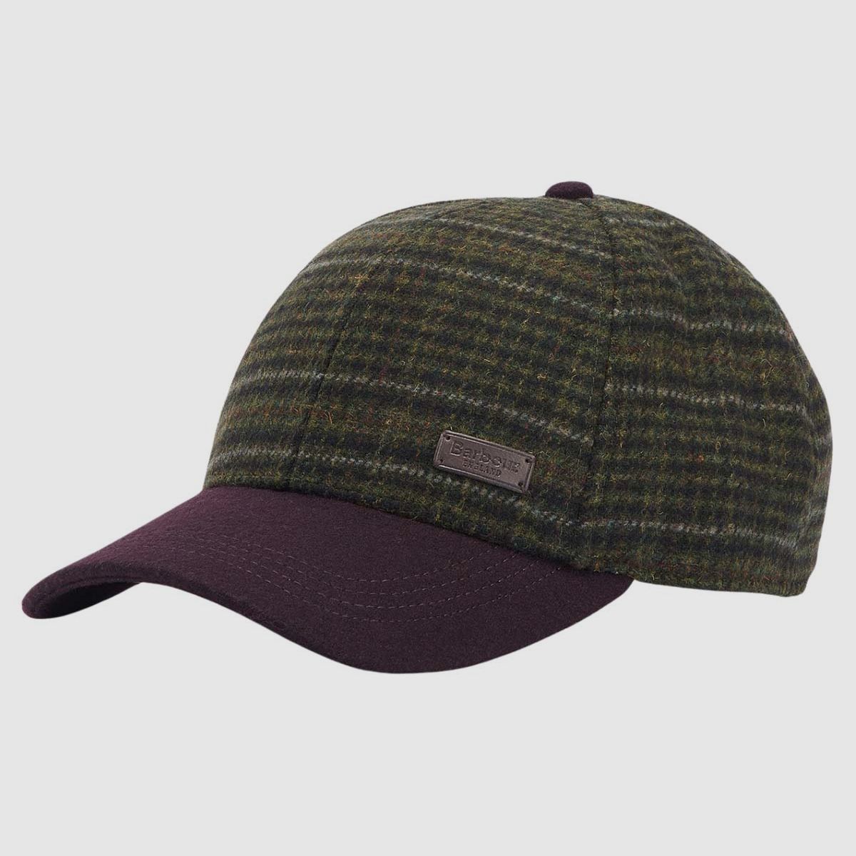 Barbour Cap Clyde Brown/ Olive plaid