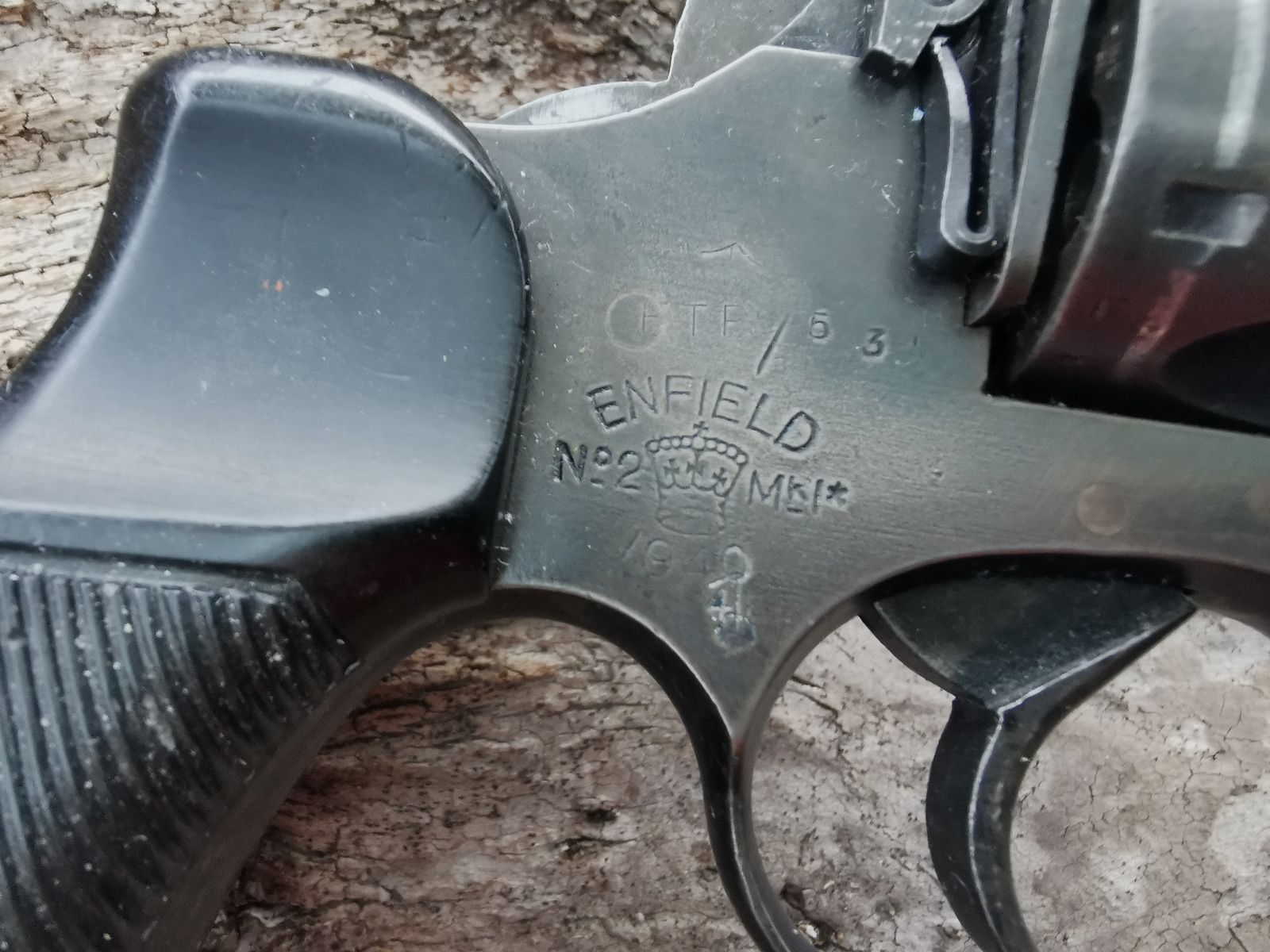 Enfield No.2 MK I WKII oryginalny przerobiony na 9mm R Knall wolny od 18 roku życia