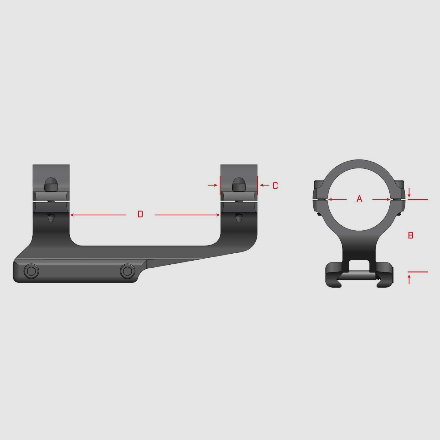 WARNE Vapor MSR 30mm Montage – Ultra Hoch, Bild 2 von 2