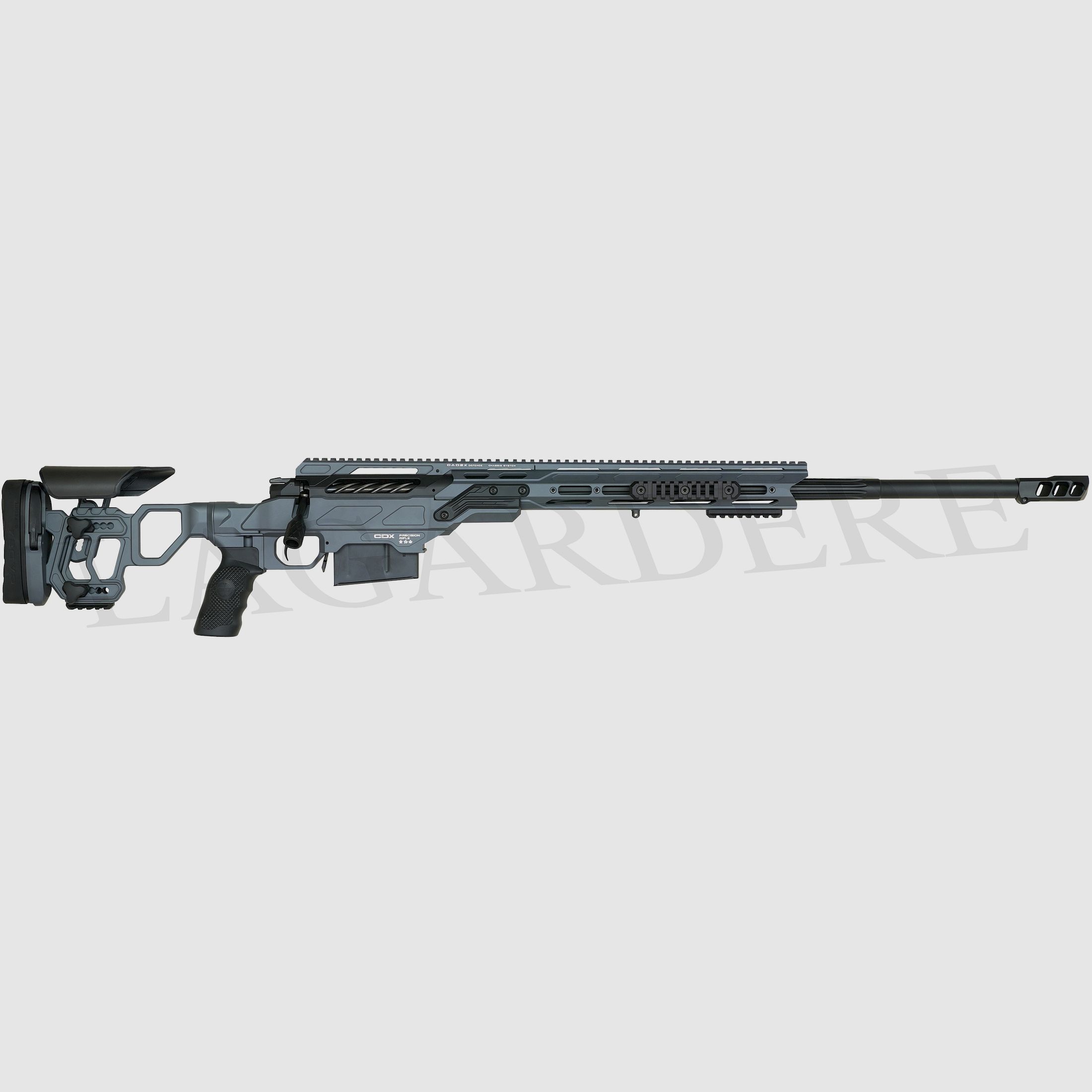 CADEX DEFENCE CDX 33 TAC PRÄZISION 27&Prime; HYBRID GRAU SCHWARZ (MILITÄR-SCHARFSCHÜTZE)