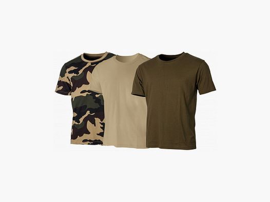 Set van Kinder T-shirts Beige, Khaki en Forest - Treeland