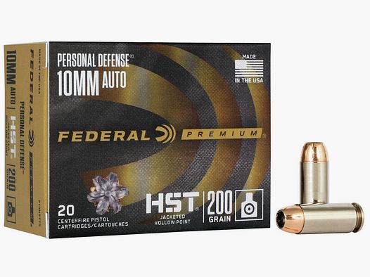 Federal Premium Personal Defense HST 10mm ACP 200GR JHP 20 cartucce