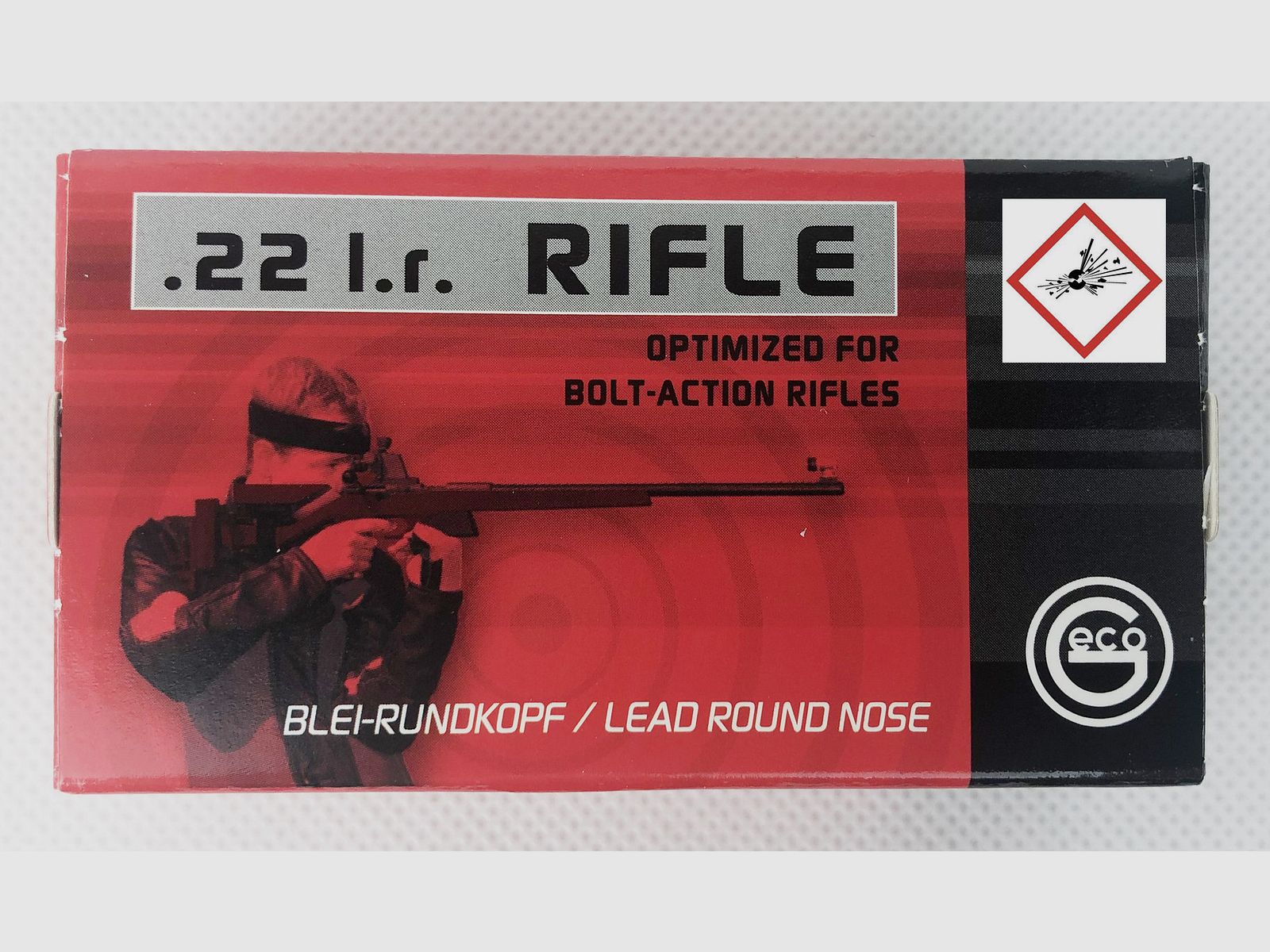 Geco Small Caliber Cartridge Rifle .22lr RN 40grs