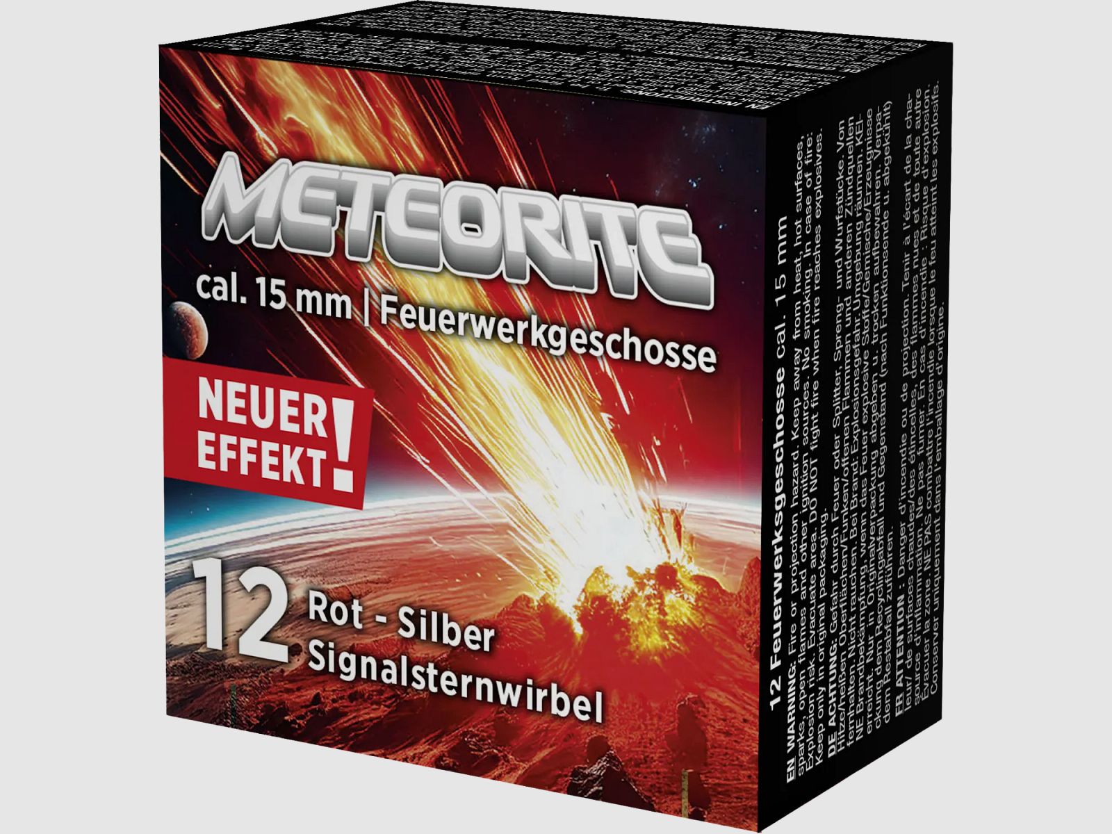 Umarex Signalsternwirbel Meteorite Rot-Silber Kal. 15mm - 12 Schuss