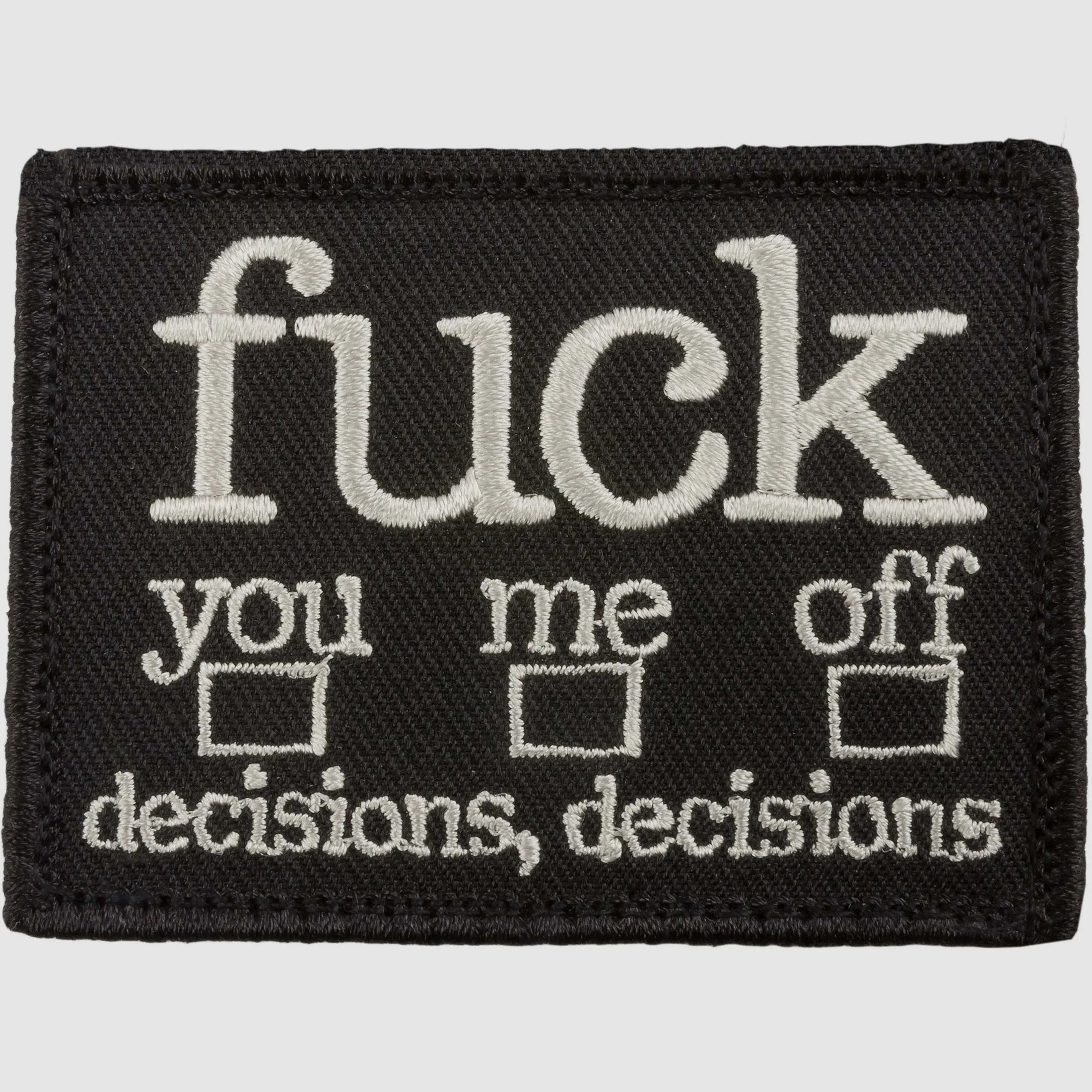 Café Viereck Café Viereck Patch Fuck decisions