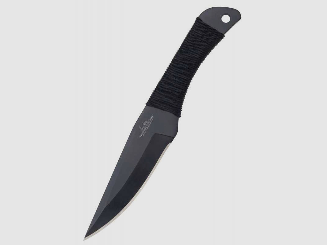 United Cutlery Gil Hibben 3er Wurfmesser Set mit Kordelgriff schwarz