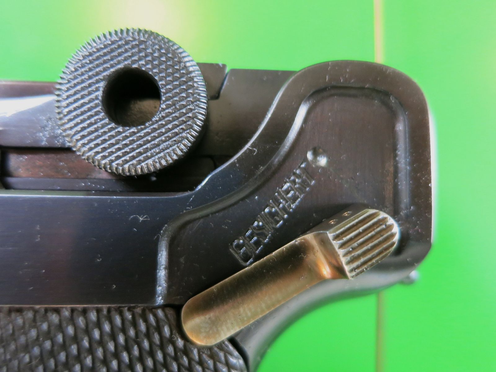 Mauser Oberndorf S/42 1936, Pistole 08 P08, 9 mm Luger, nummerngleich + perfekt!     #11, Bild 5 von 13