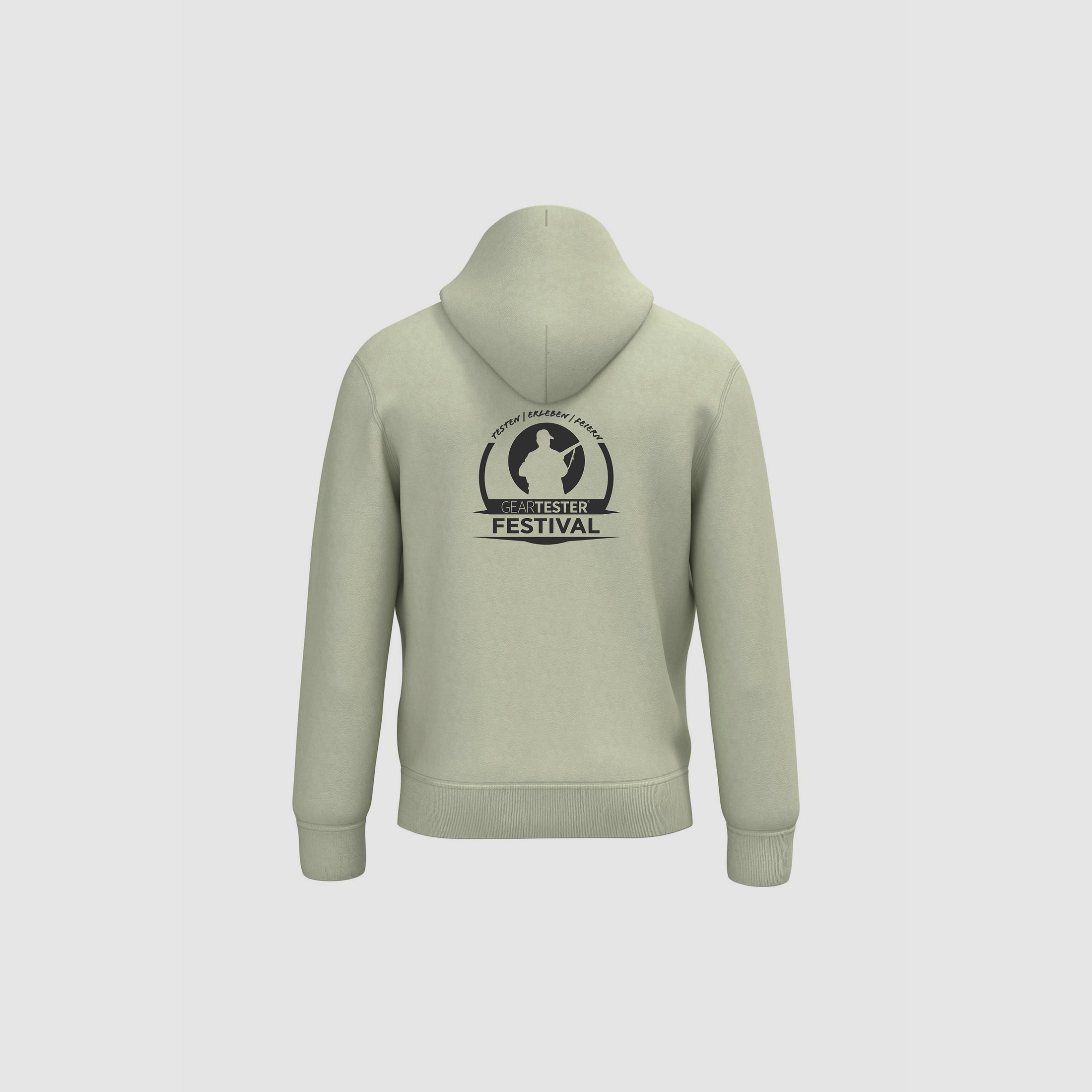 Geartester Festival Bio Hoodie, kleines Logo