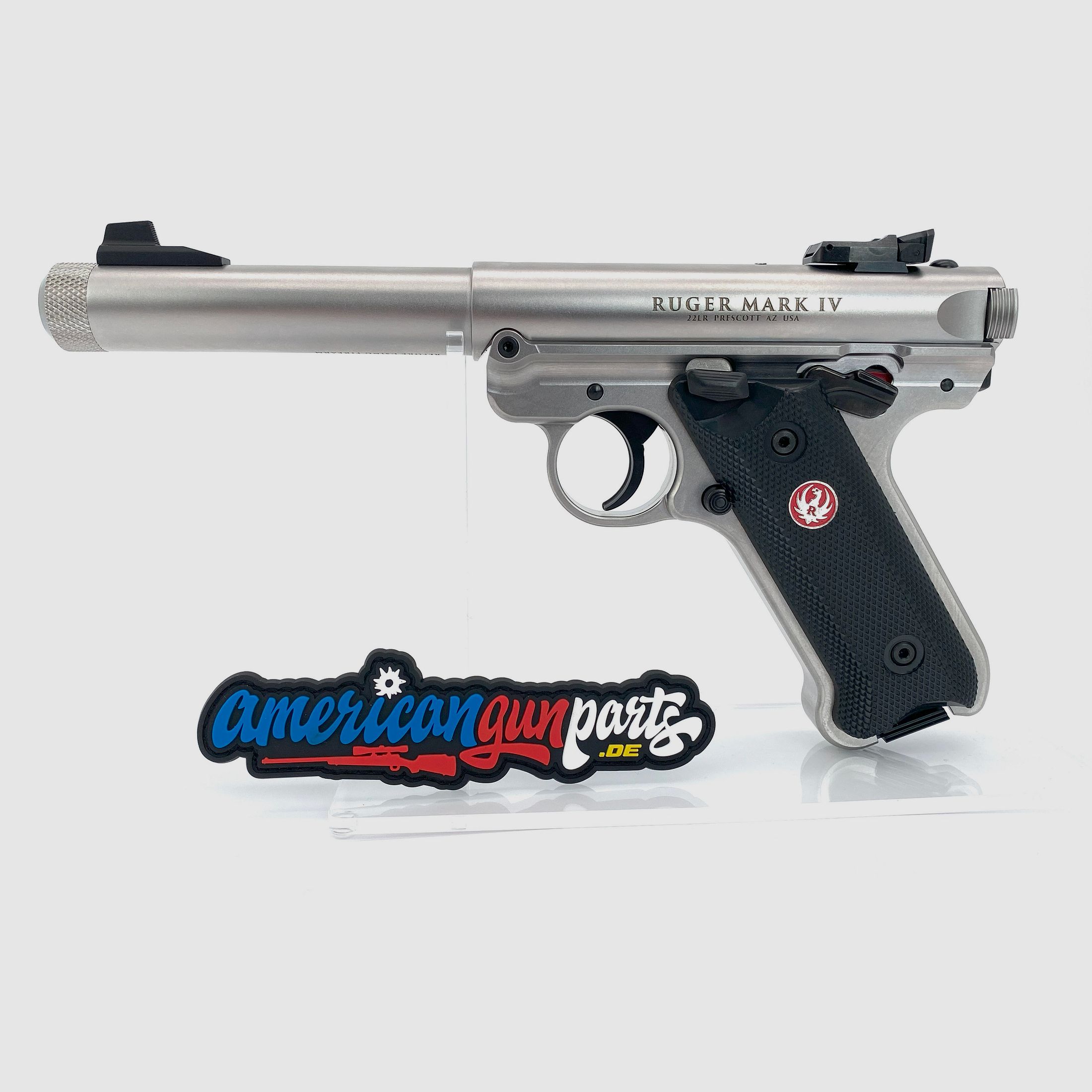 Ruger Mark IV Target - 5,5" Edelstahl, Gewindelauf