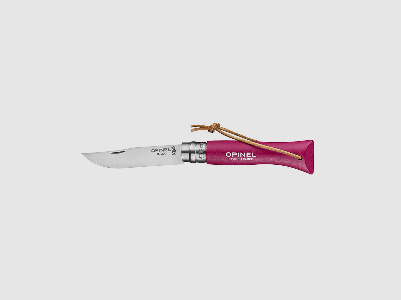 Couteau – OPINEL – N°06 INOX BAROUDEUR « FRAMBOISE »