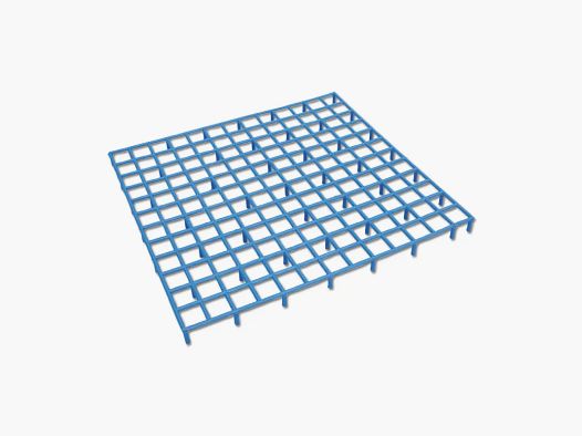 Rejilla de plástico para palomar