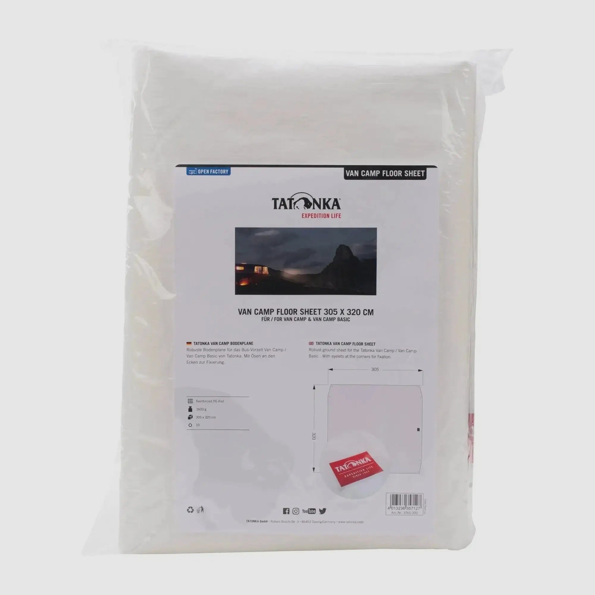 Tatonka tent groundsheet Van Camp Floor Sheet 305 x 320 cm