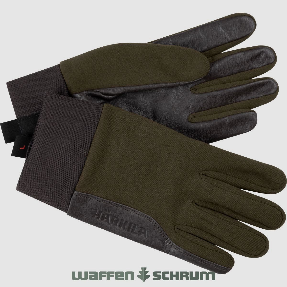 Härkila Schießhandschuhe Driven Hunt  Willow green/ Shadow brown