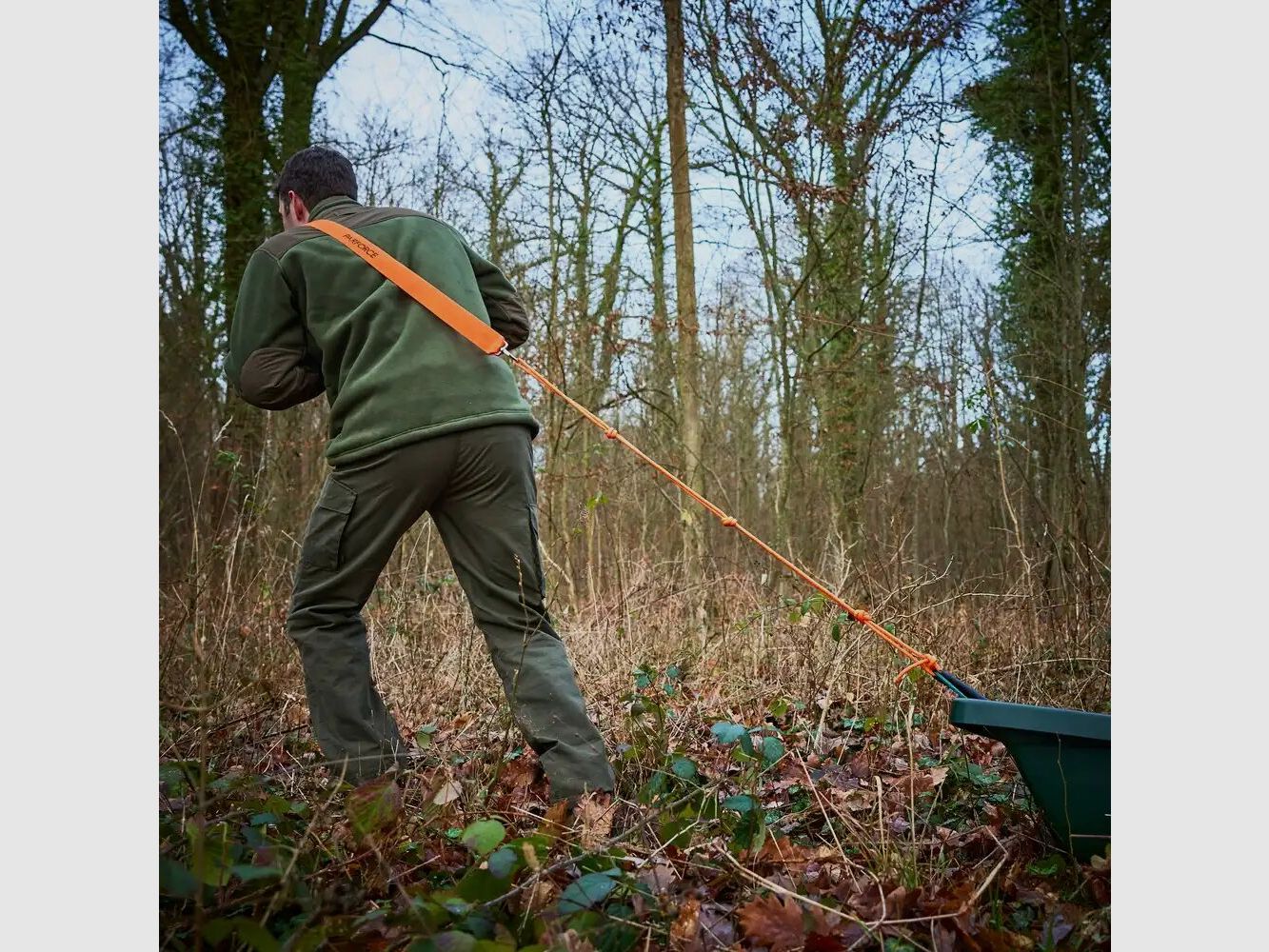 Parforce Wildwanne Profi oliv - Schlittenform