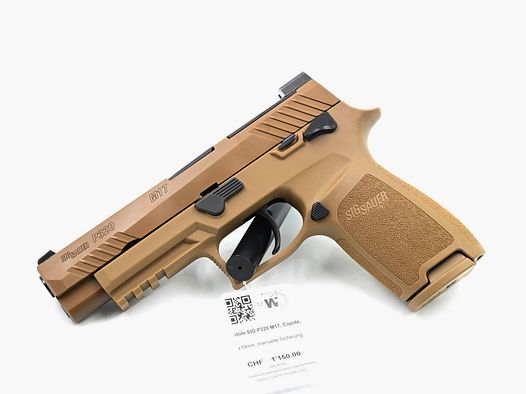 Pistole SIG P320 M17, Coyote, 9×19, manuelle Sicherung