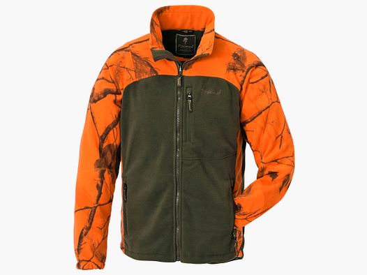 Pinewood Fleece Kinderjacke orange/grün