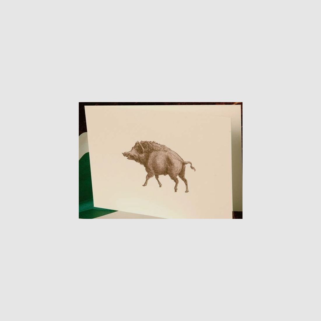 Carte pliable sanglier