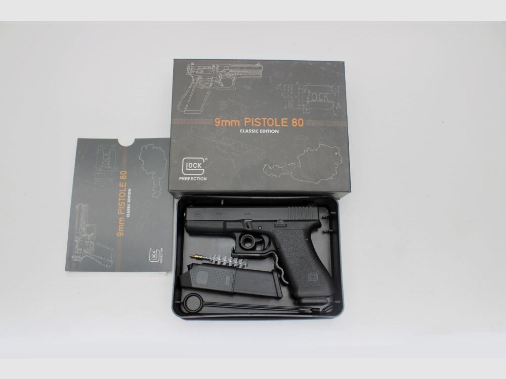 Glock P80 Jubiläumsmodell mit Sammlerbox	 9mmLuger