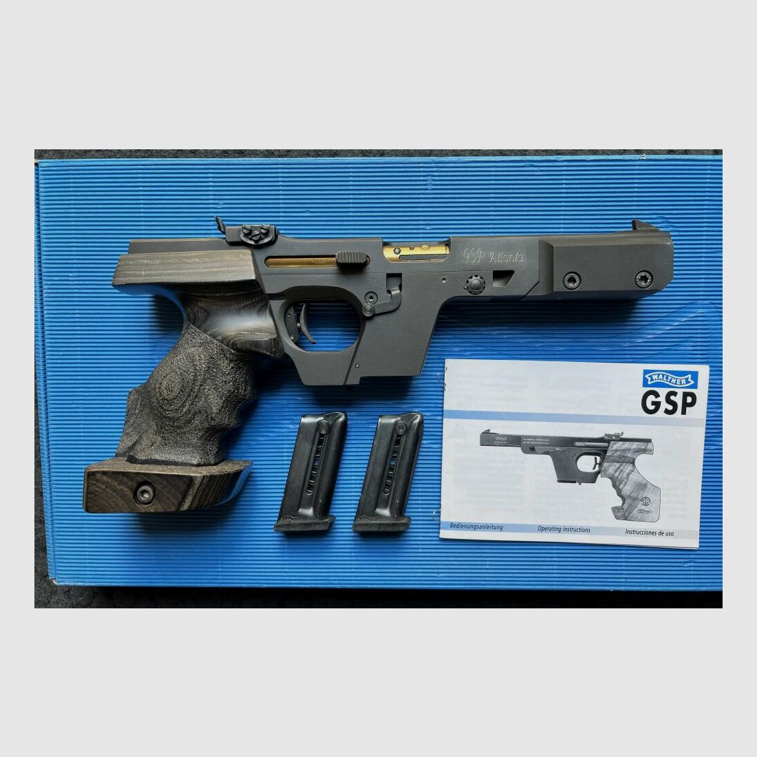 Walther GSP Sportpistole, Sondermodell "Atlanta" (25 Jahre GSP) Kal. .22lfB .22lr, .22lfB