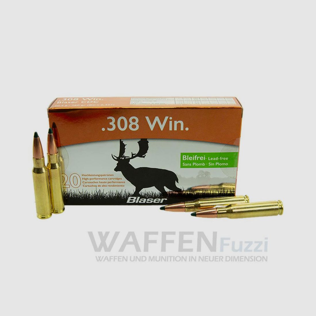 Blaser .308 CDC 160gr. 20 disparos