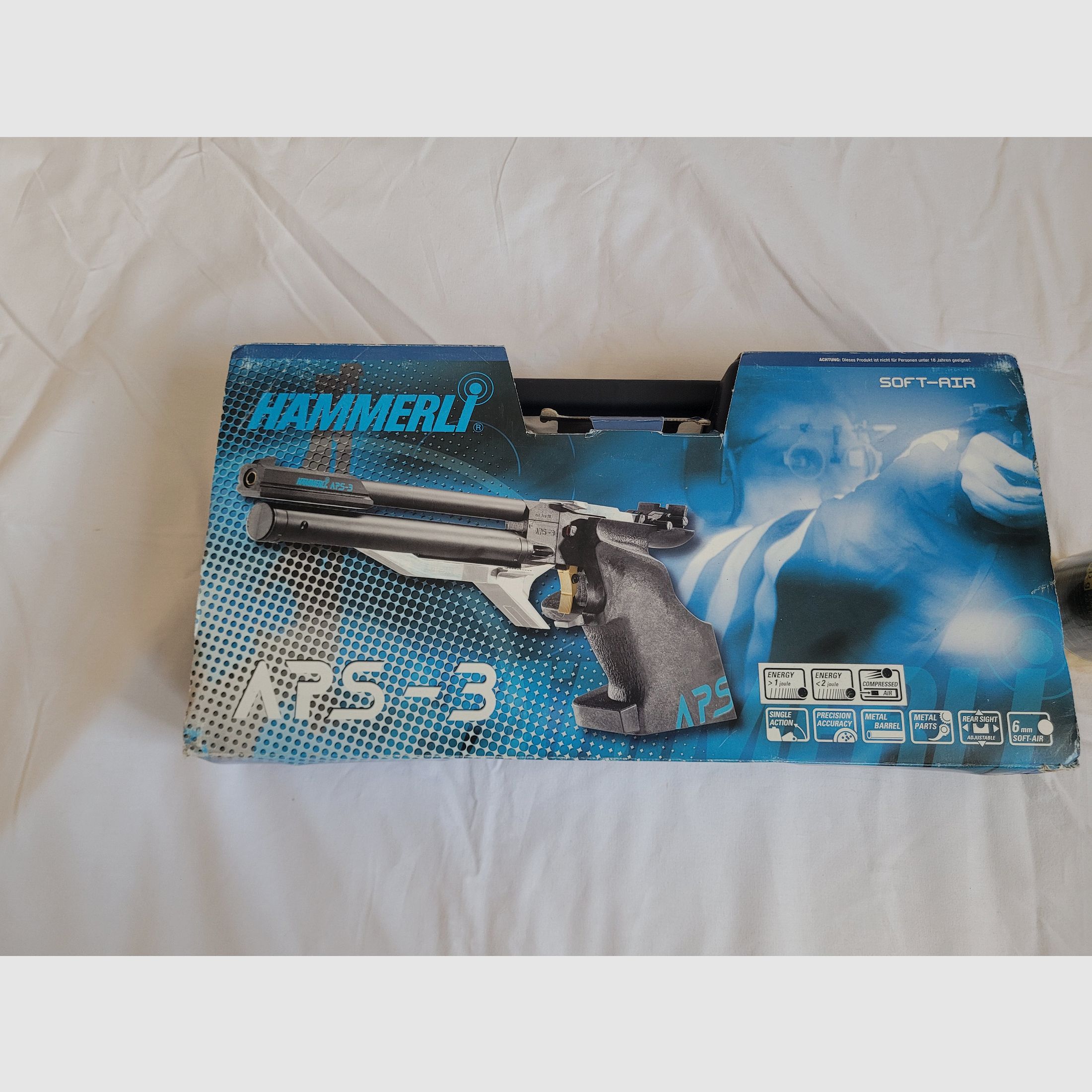 HÄMMERLI MATCHPISTOLE APS 3, 6 MM BB, NAPINACZ POD DŹWIGNIĄ, NIEUŻYWANA, zdjęcie 1 z 7