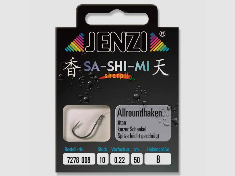 Jenzi Jenzi Angelhaken Allround Sa-Shi-Mi Gr. 8 10 Stück