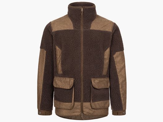 Blaser Sherpa Fleece Jacke dunkelbraun