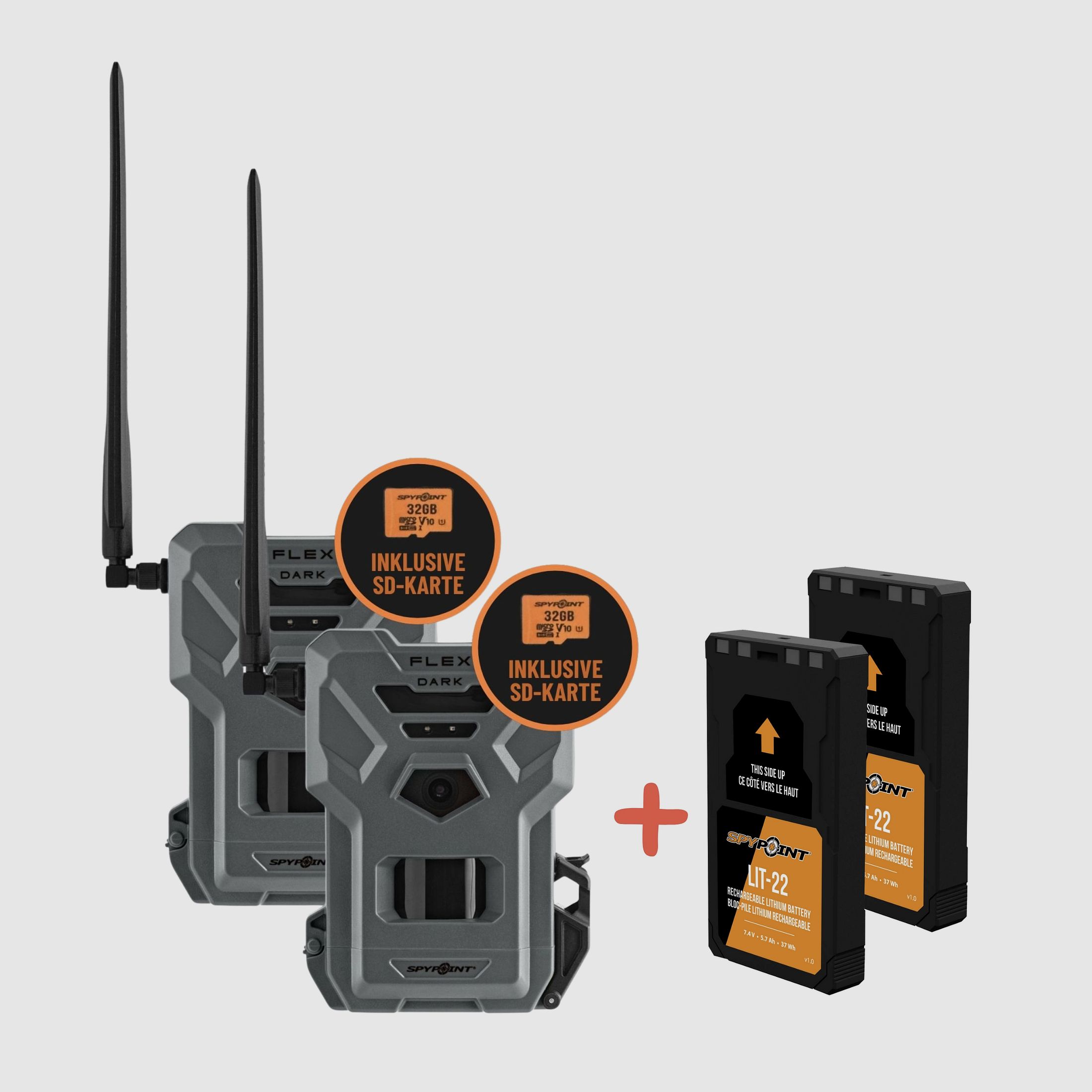 SPYPOINT FLEX-DARK Twin Pack + LIT-22 Twin-Pack