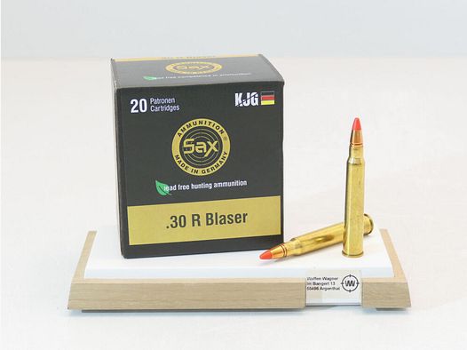 Sax ammunition KJG-SR 8g à20 .30R Blaser