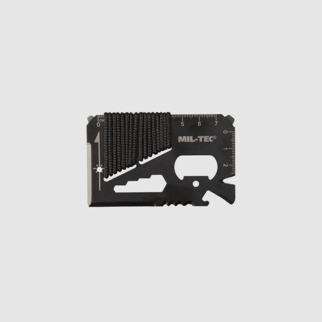 MIL-TEC Survival Tool Paracord Black with Case