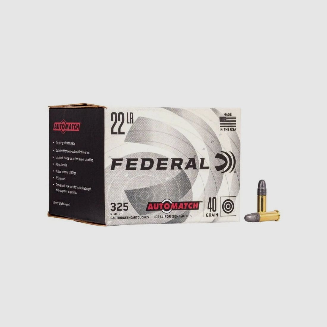 Federal Automatch Rimfire .22 lfB 40 Gr. - 325 stuks.