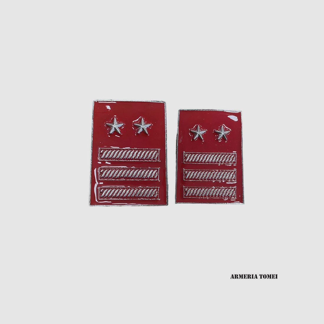 CARABINIERI – PAIR OF METAL RANKS LUOGOTENENTE SPECIAL LOAD