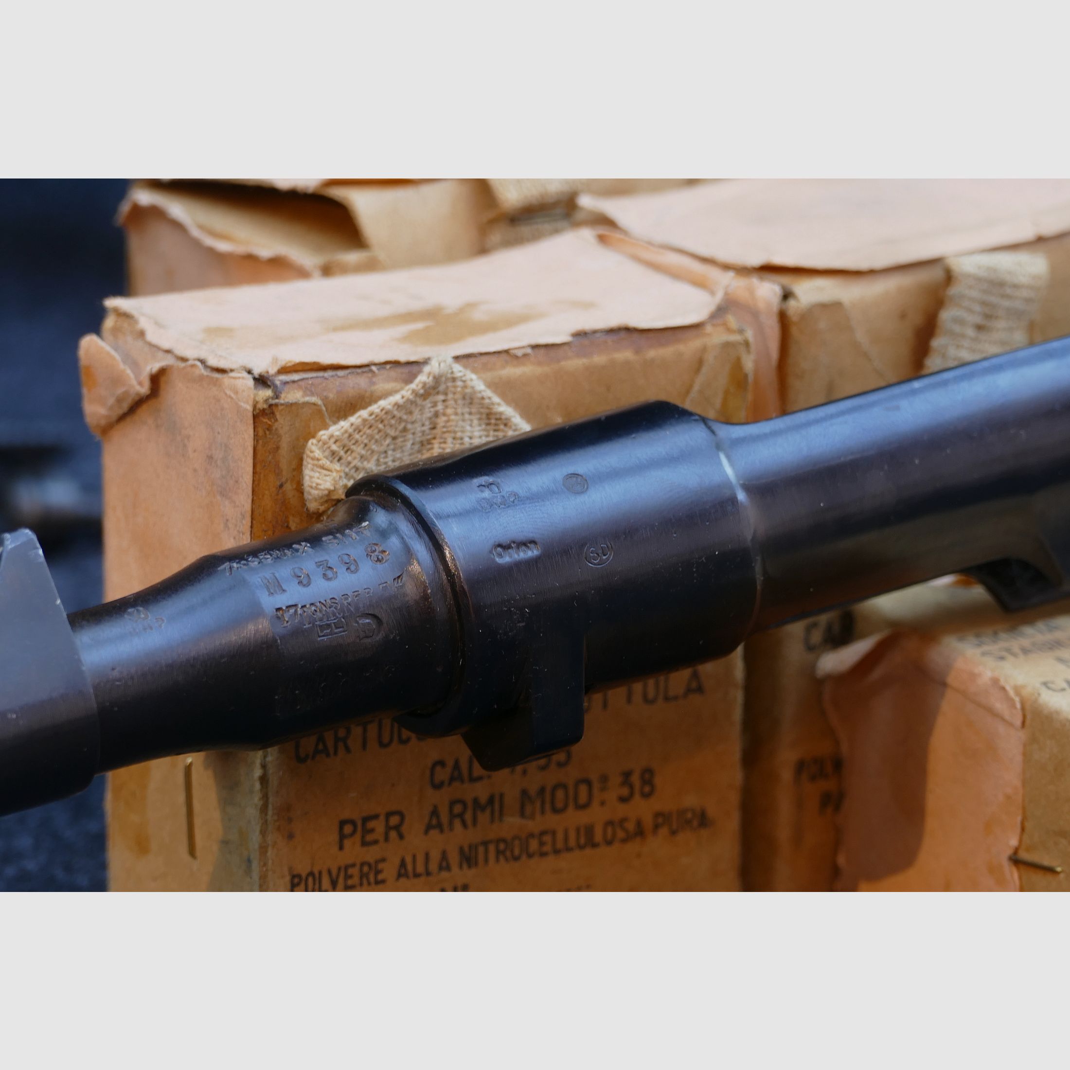Carcano Mod. 1938 „Fucile Corto“, 7,35Carcano — 1939 — Calcio e sistema con lo stesso numero (fucile corto), ordinanza, collezionista