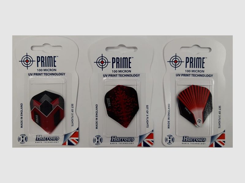 Harrows-Darts-Technology Flights Prime dardos y accesorios