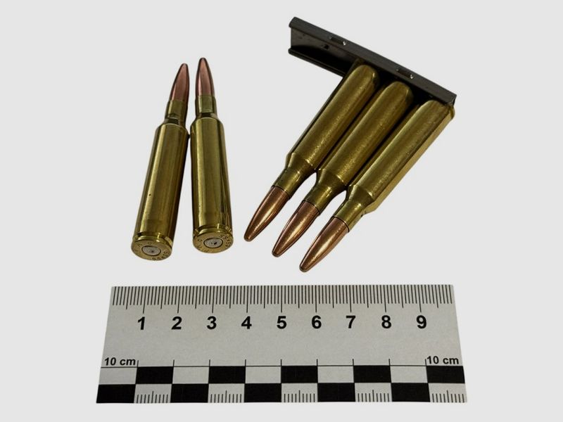 5 pieces of decommissioned ammunition in caliber 6.5x55 SE