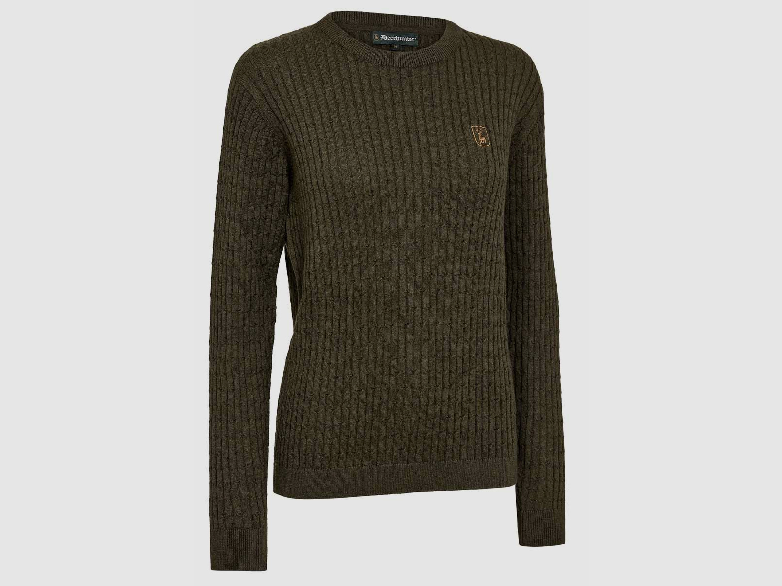 Deerhunter Pullover Harrington Zopfmuster Ember Melange