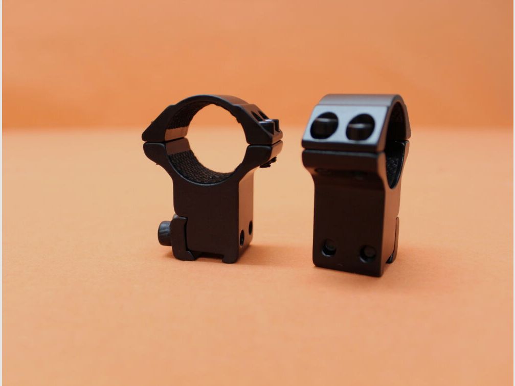 HAWKE @HAWKE Anneaux de montage Match 1" de hauteur (22102) BH=22mm Aluminium noir mat pour rail prismatique de 9-11mm
